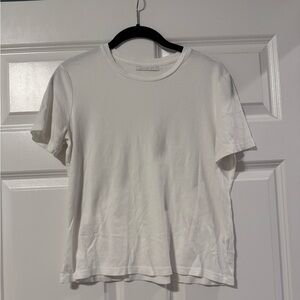 John Elliot Boxy T in Chalk (white), size 2/M